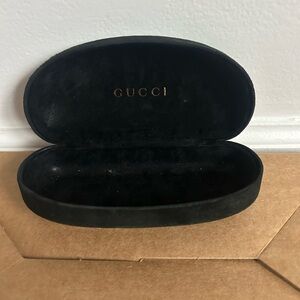Gucci Black Velvet Glasses Case